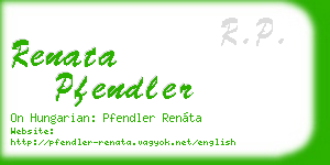 renata pfendler business card